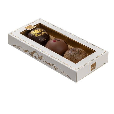 Caja 3 bolas navidad