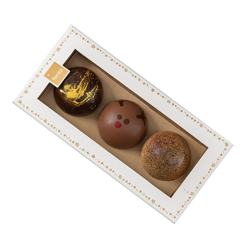 Caja 3 bolas navidad