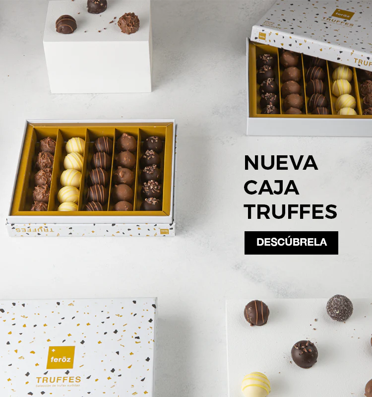 caja de trufas chocolate