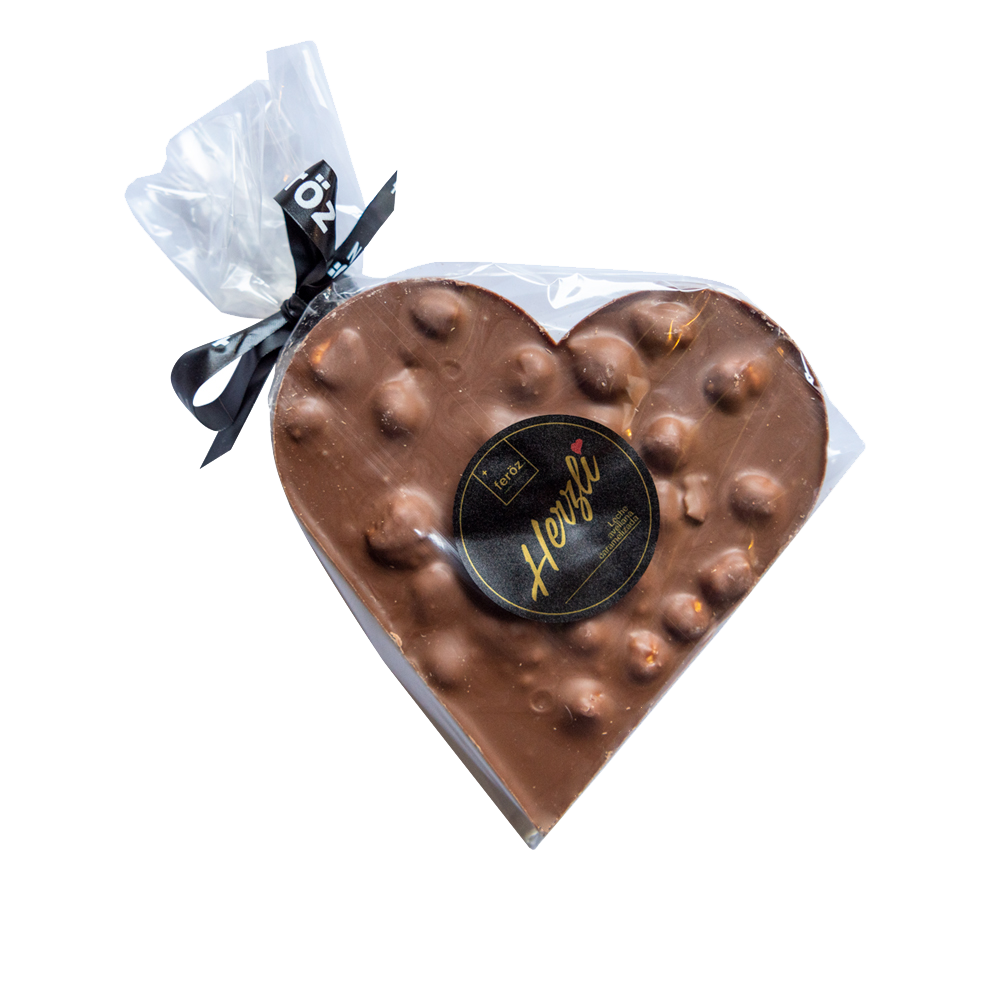 Corazón Leche Avellana - 150 g.