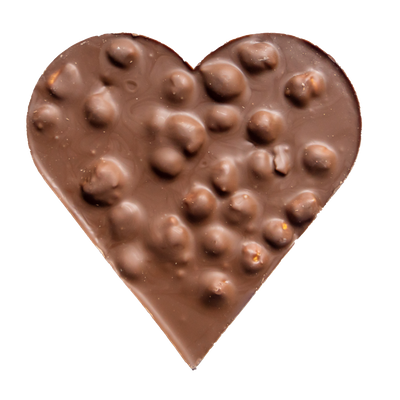 Corazón Leche Avellana - 150 g.