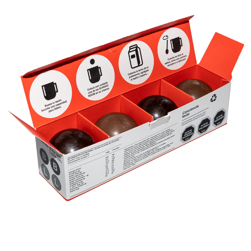 Schoko Boom 4 unid. - 140 g.