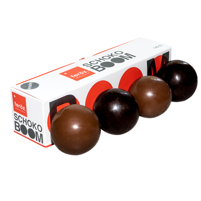 <b>Schoko Boom</b><br/>4 unid. - 140 g.- chocolates -Feröz Chocolates